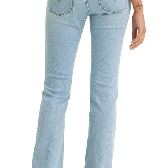 Levi’s Superlow Bootcut Jeans in Light Indigo Worn In - Size 26 - Picture 2 of 7